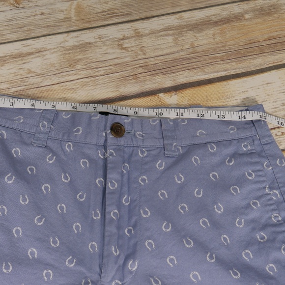 J Crew Blue Horseshoe Gramercy Shorts Size 30W - Picture 4 of 6